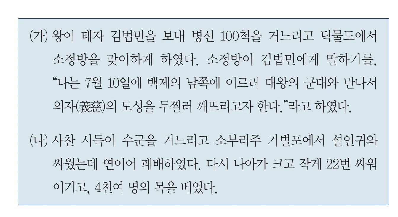 한능검 6번 문제 사료