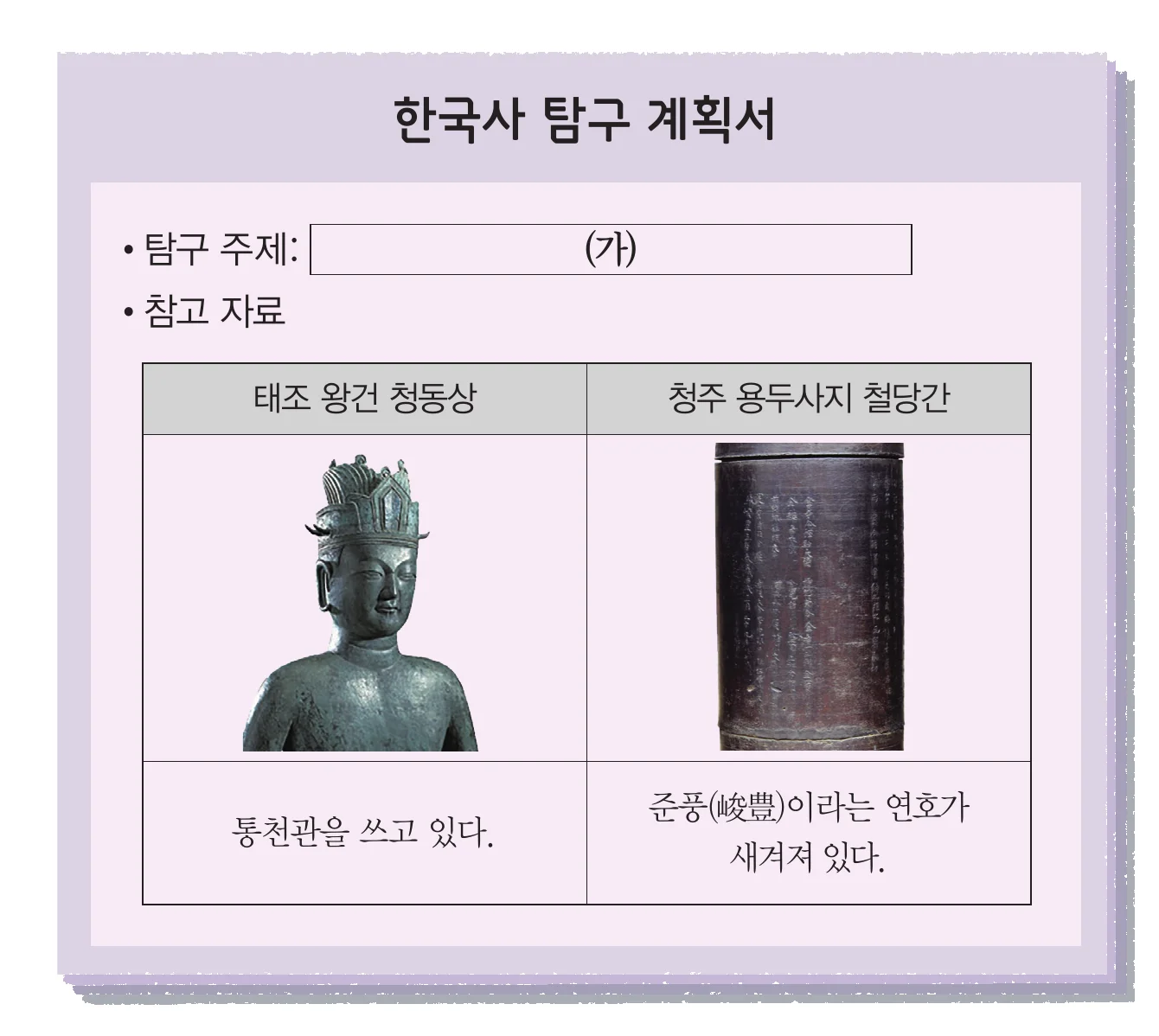 한능검 14번 문제 사료